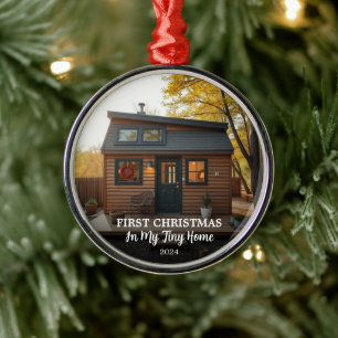 First Christmas in my tiny home photo Metal Tree Decoration