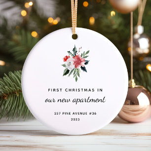 First Christmas in New Apartment   Elegant Ceramic Tree Decoration
