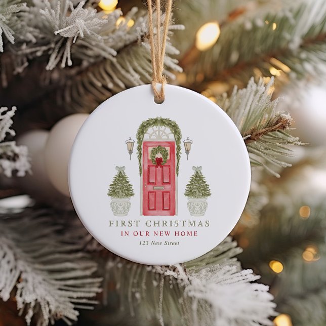 First Christmas in New Home  Ceramic Tree Decoration (Creator Uploaded)