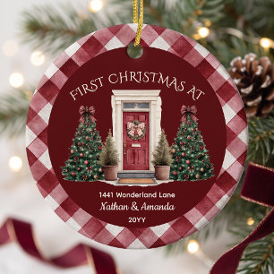 First Christmas In New Home Ceramic Tree Decoration