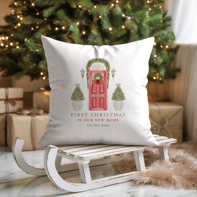 First Christmas in New Home  Cushion (Creator Uploaded)