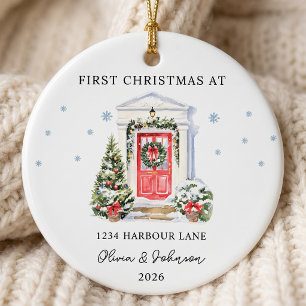 First Christmas In New Home Gift  Ceramic Tree Decoration
