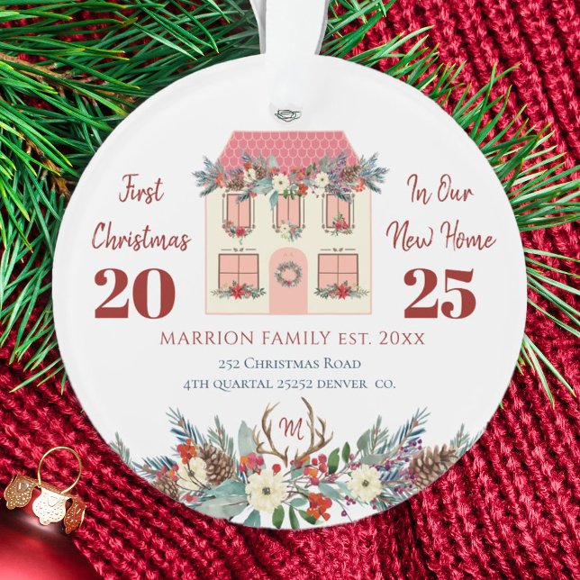 First Christmas in New Home housewarming family Ornament (Creator Uploaded)