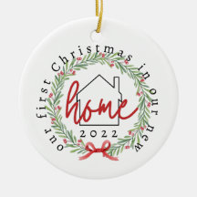 First Christmas in New Home Ornament