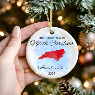 First Christmas in North Carolina State Ornament