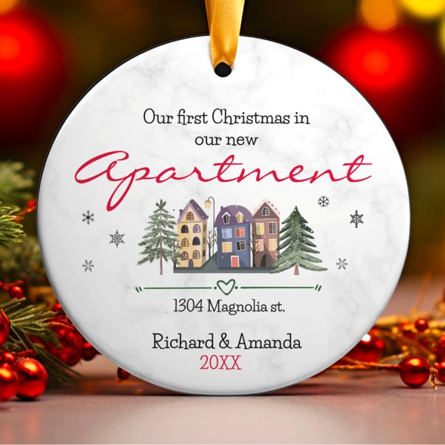 First Christmas in our new apartment cute Ceramic Tree Decoration (Creator Uploaded)