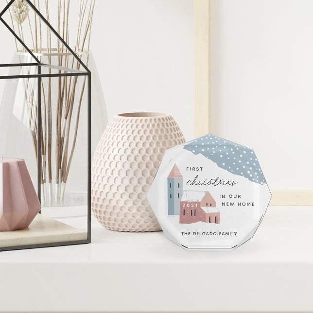 First Christmas in Our New Home Acrylic Block (Creator Uploaded)