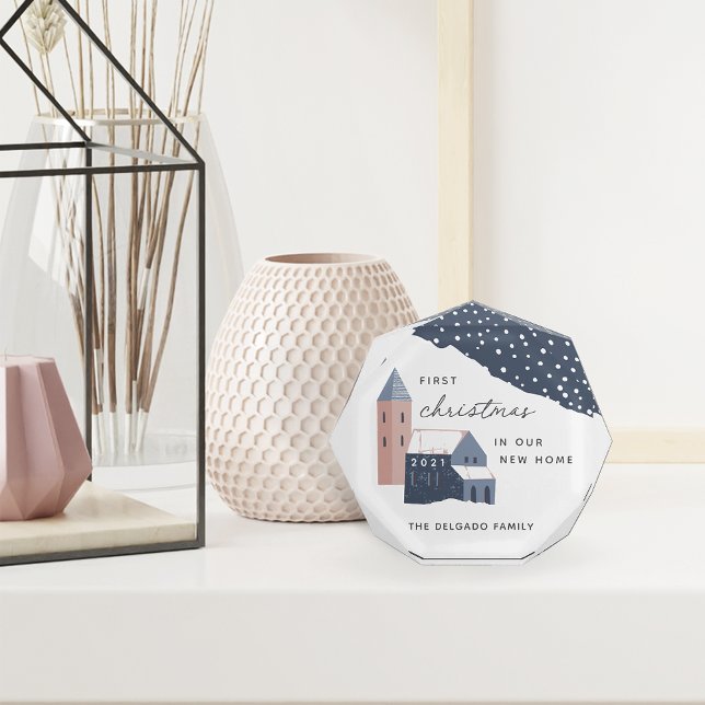 First Christmas in Our New Home Acrylic Block (Creator Uploaded)