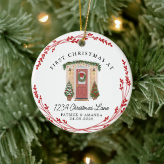 First Christmas in Our New Home Ceramic Tree Decoration