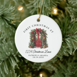First Christmas in Our New Home Ceramic Tree Decoration
