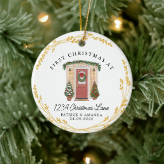 First Christmas in Our New Home Ceramic Tree Decoration