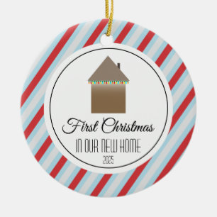 First Christmas in our new home Ceramic Tree Decoration