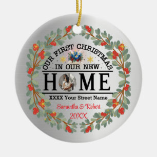 First Christmas in Our New Home Ceramic Tree Decoration