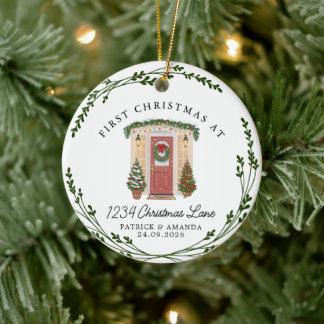 First Christmas in Our New Home Ceramic Tree Decoration