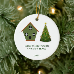 First Christmas in our new Home Christmas Ceramic Tree Decoration