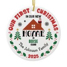 First Christmas In Our New Home Custom Name
