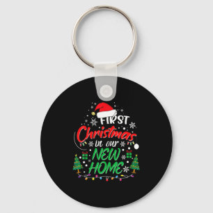 First Christmas In Our New Home Housewarming Xmas  Key Ring