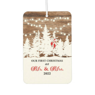 First Christmas in Our New Home Ornament Mr & Mrs Car Air Freshener