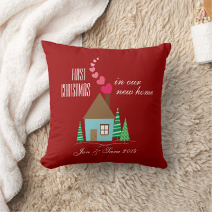 First Christmas in Our New Home Personalised Cushion