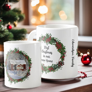 First Christmas in our new home photo family Coffee Mug
