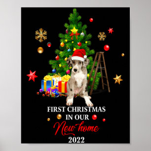 First Christmas In Our New Home Xmas Dalmatian T S Poster