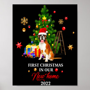 First Christmas In Our New Home Xmas For Bernard T Poster