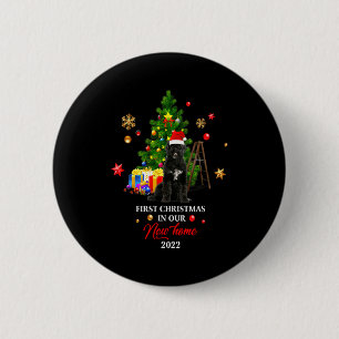 First Christmas In Our New Home Xmas Gift For Barb 6 Cm Round Badge