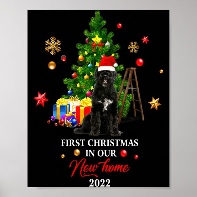 First Christmas In Our New Home Xmas Gift For Barb Poster (Front)