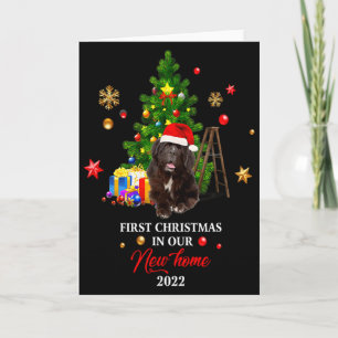 First Christmas In Our New Home Xmas Newfoundland Card