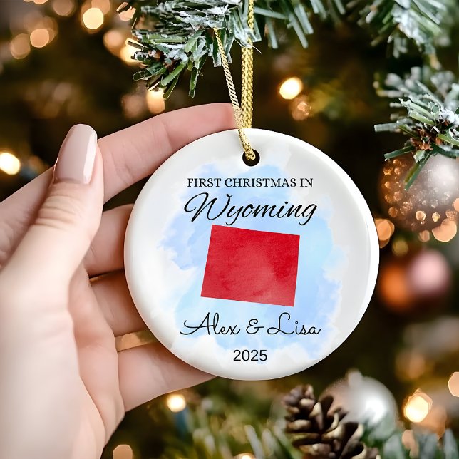 First Christmas in Wyoming State Ornament (Creator Uploaded)