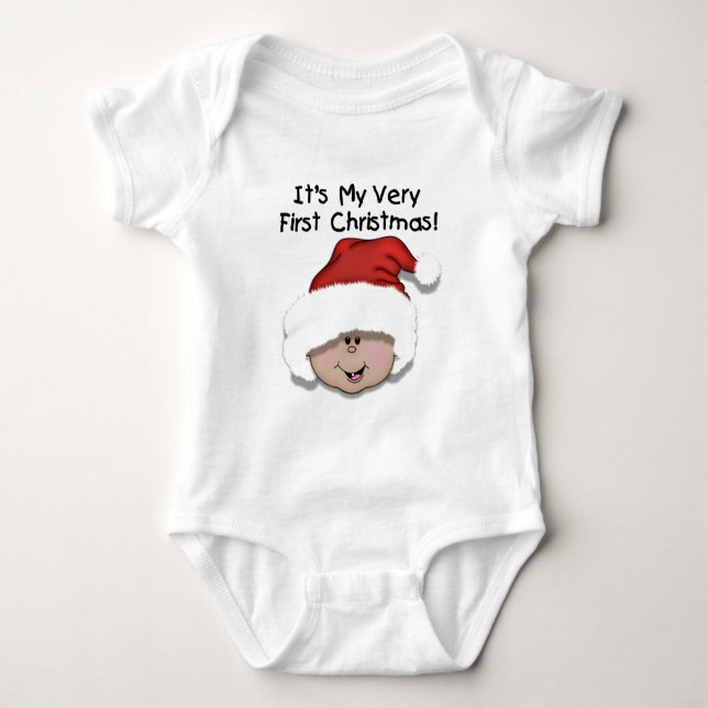 First Christmas Latino Baby Bodysuit (Front)