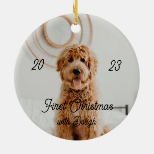 first christmas littke snowman ceramic tree decoration