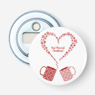 First Christmas Married Mugs Personalised Bottle Opener
