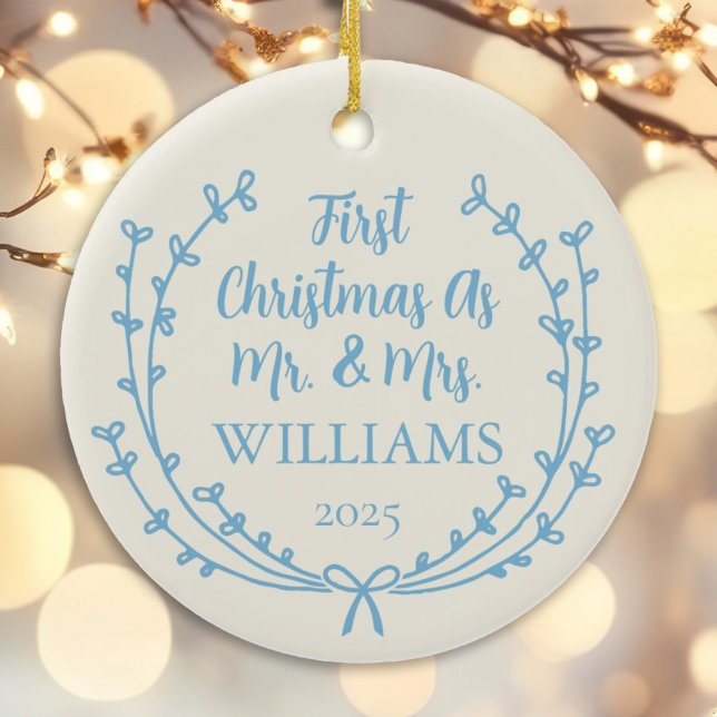 first christmas married ornament with picture (Creator Uploaded)