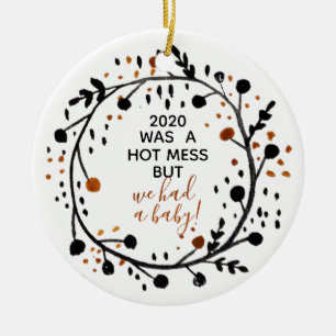 First Christmas Married Together Had a Baby Ceramic Tree Decoration