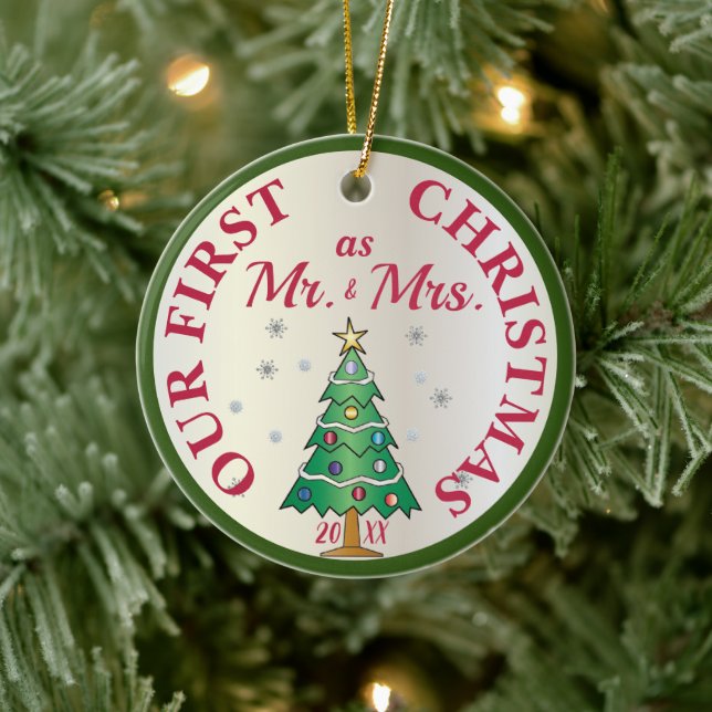 First Christmas Married Tree Ornament (Tree)