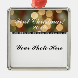 First Christmas Metal Tree Decoration