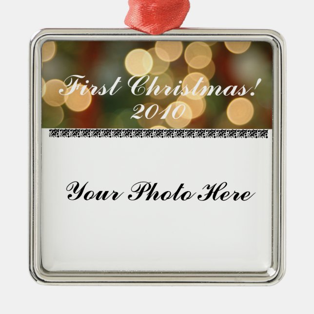First Christmas Metal Tree Decoration (Front)