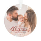 First Christmas Mom and Dad Photo Ornament