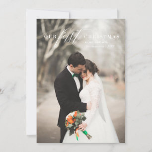 First Christmas Mr. & Mrs. Holiday Photo Card