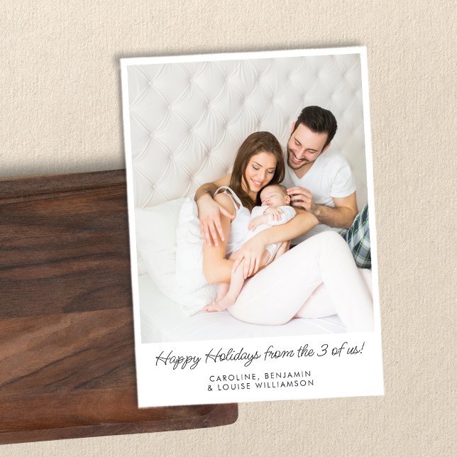 First Christmas New Baby Family Photo Picture Holiday Card (Creator Uploaded)