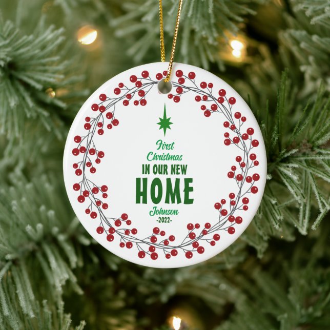 First Christmas New Home Company Logo Ceramic Tree Decoration (Tree)