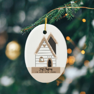 First Christmas New Home Custom Ceramic Tree Decoration