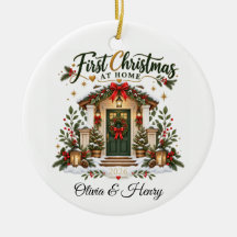First Christmas New Home Holiday Door