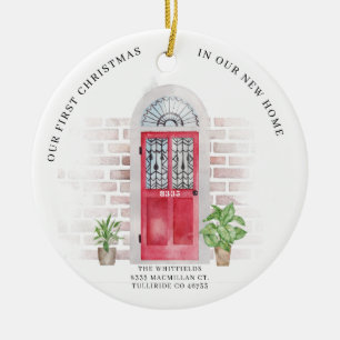First Christmas New Home Plants Chic Ceramic Tree Decoration