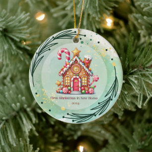 First Christmas new home quote Ornament
