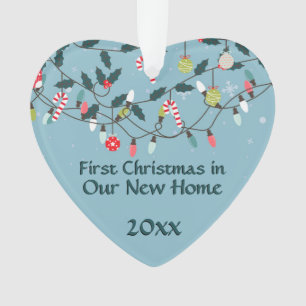 First Christmas New Home Vintage Christmas Lights Ornament