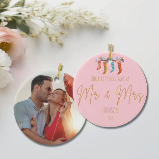 First Christmas Ornament for Mr. & Mrs.