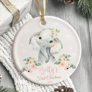 First Christmas Ornament Safari animals