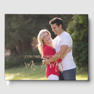 First Christmas Party Newly Weds Upload Your Photo Guest Book